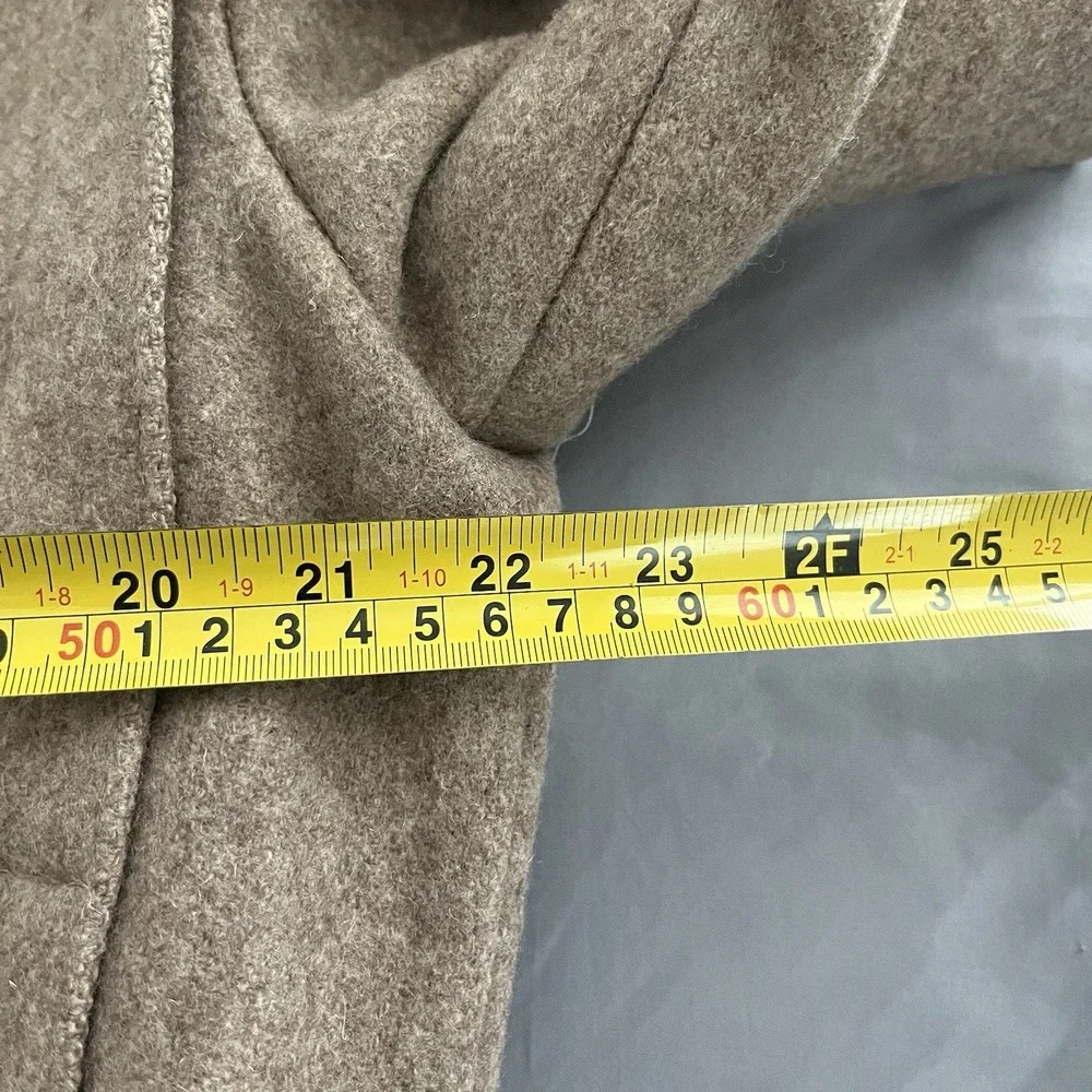 vintage TWEED wool bomber brown jacket Beige American Male Mens 44 M coat 80/90s